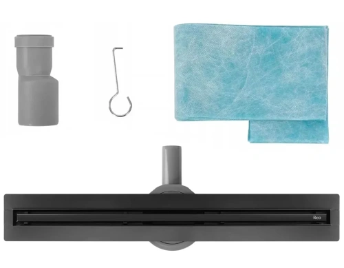 Душевой трап Rea Neox Slim pro black matt 500 G2744