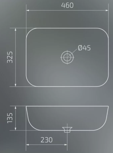 Умывальник Gid Mnc333C