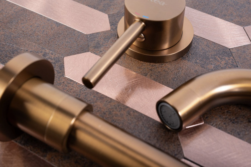 Смеситель для раковины Rea Lungo Long Cooper Brush B4601