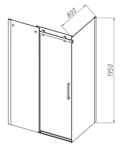 Душевой уголок Vincea Como-N VSR-4CN8014CL