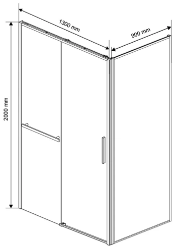 Душевой уголок Vincea Slim Soft VSR-1SS9013CL