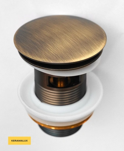 Донный клапан для раковины CeramaLux RD007 с переливом