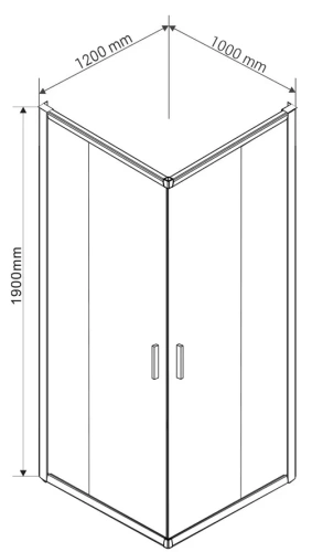 Душевой уголок Vincea Garda VSS-1G1012CLG