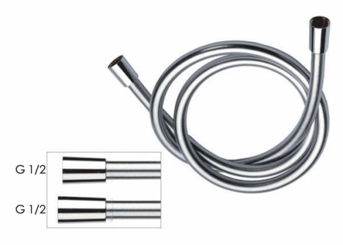 Шланг для душа ПВХ 120 см Remer 332CN2G120XV, сталь