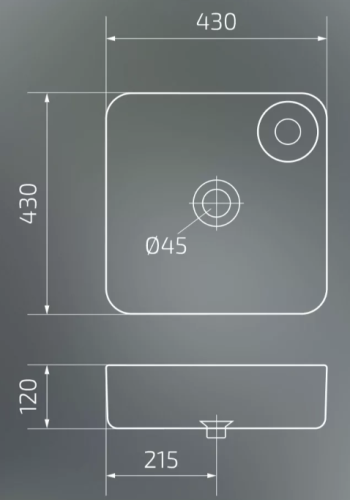 Умывальник Gid Nc429