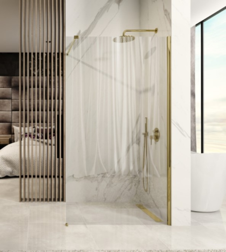 Душевая стенка Rea Aero Gold 100x195 K8440