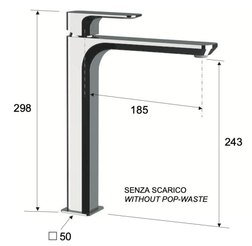 Смеситель для раковины Daniel Tiara TA607BDP