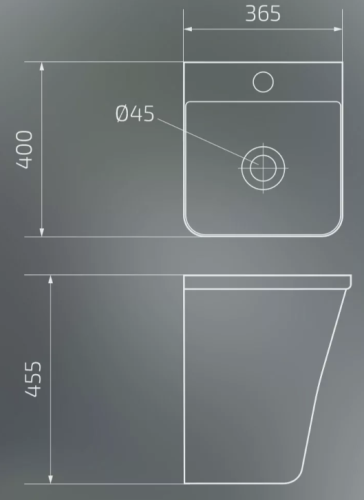 Умывальник Gid Nb102bm