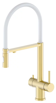 Смеситель для мойки Vivi Felice 1314 Ob Oro Opaco bianco