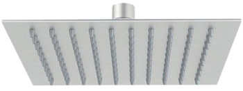 Верхний душ с шарнирным соединением 40 см Remer INOX SS357UFS40X, нержавеющая сталь