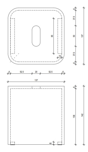 Салфетница Decor Walther Stone KBQ 0974050