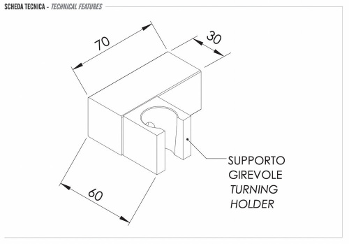 Держатель ручного душа Remer 339SS