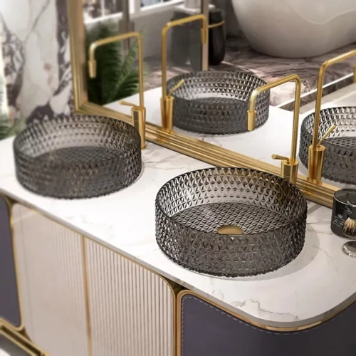 Умывальник Rea Cristal 39 Grey U8880