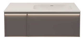 Тумба подвесная Vincea Elise VMC-4EL100MG-R серый матовый