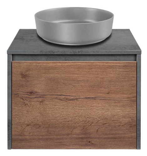 Тумба подвесная Vincea Mesa 600 T.Oak + Beton VMC-2MS600TB