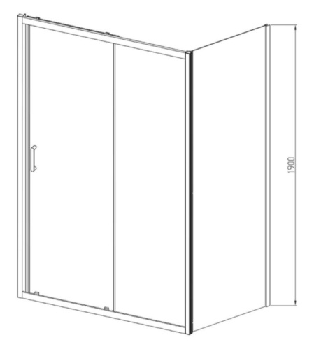 Душевой уголок Vincea Alpha VSR-3AL8010CL