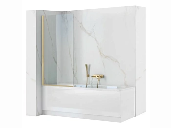 Шторка на ванную Rea Elegant gold matt 80 W6601