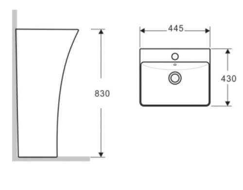 Умывальник CeramaLux G315