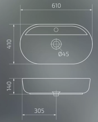 Умывальник Gid Mnc346C
