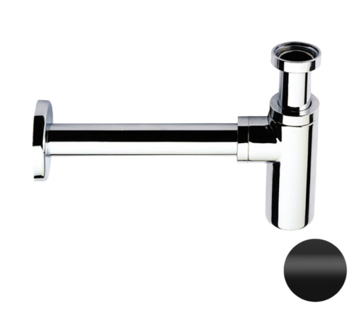 Сифон 1”1/4 Remer 958LNO, черный матовый