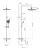 Душевая система Caprigo Don 53-310-GUN Душевая система Caprigo Don 53-310-GUN