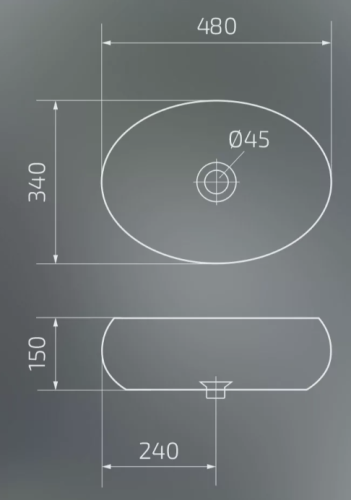 Умывальник Gid N9030b