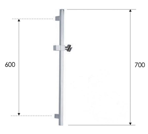 Душевая стойка 70 см Remer 317SBO, белый матовый