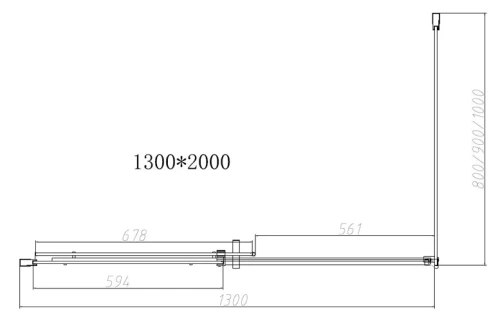 Душевой уголок Vincea Dice VSR-4D1013CLB