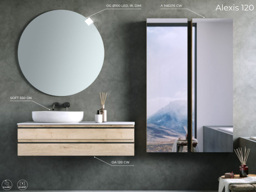 Пенал подвесной Kolpa-san Alexis A 1462/15 45 Dark concrete 546340