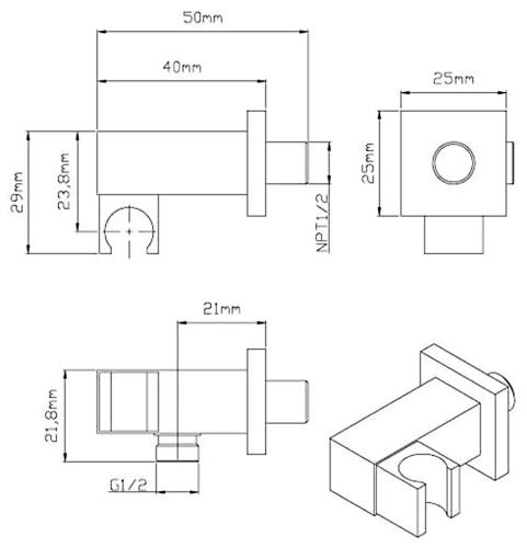 Душевая система Vincea VSFW-4311RBG