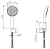 Ручной душ с держателем Nemo NM-8012-BGM brush gun metal
