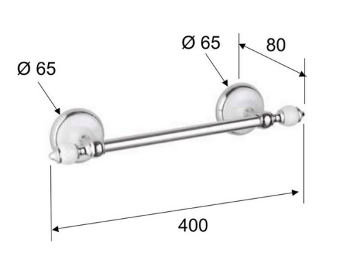 Полотенцедержатель 40 см Remer Epoca EP40CR