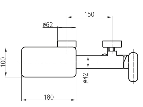Смеситель для душа Ahti Naantali NT305000