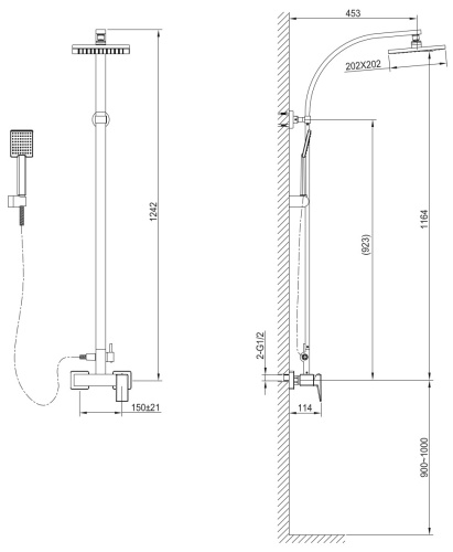Душевая система Ahti Imatra IM315000