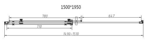 Душевой уголок Vincea Como-N VSR-4CN8015CLB
