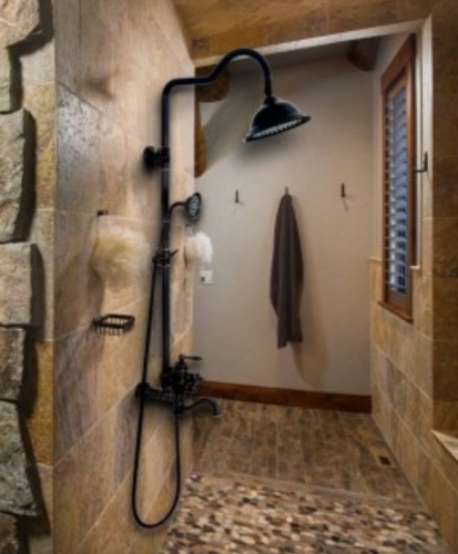 Душевая система Rea Vintage Old Black P2367