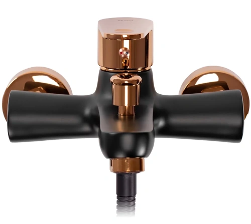 Смеситель для ванны Rea Mild black matt rose gold B4813