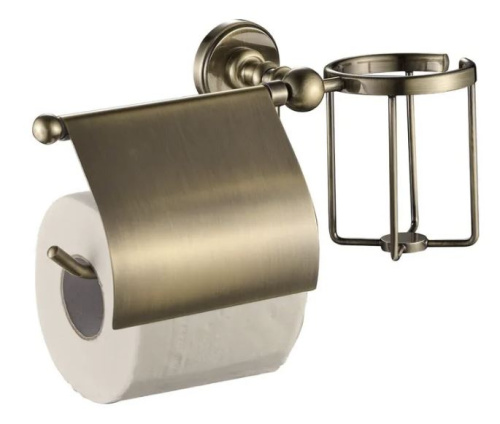 Держатель туалетной бумаги с держателем освежителя Vivi Felice Successo N1007-S Bronzo