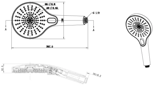 Душевая система Vincea Inspire VSFW-3I21MT1RGM