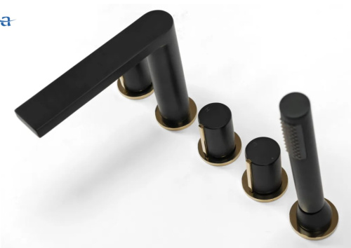 Смеситель для ванны Rea Icon Black matt B3622