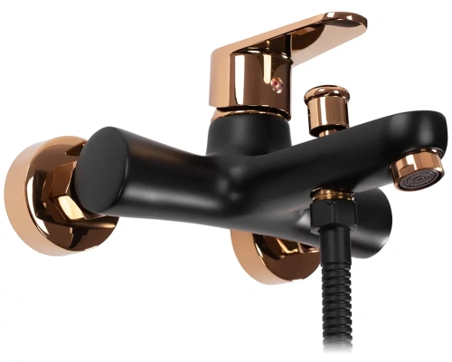 Смеситель для ванны Rea Mild black matt rose gold B4813