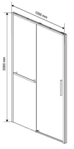 Душевая дверь Vincea Slim Soft VDS-1SS120CLG