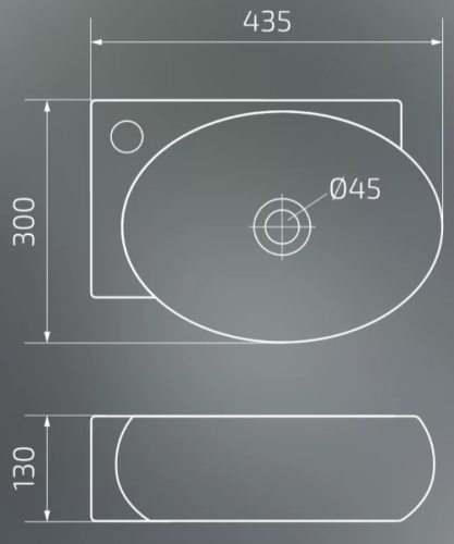 Умывальник Gid N9100R