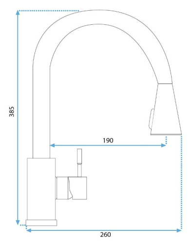 Смеситель для мойки Rea Cross chrom B5310