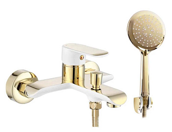 Смеситель для ванны Rea Bloom White Gold B9932