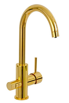 Смеситель для кухни Remer X Style N792DWDO, золото глянцевое