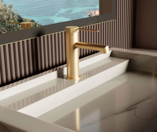 Смеситель для раковины Vincea Rim VBF-2RM1BG