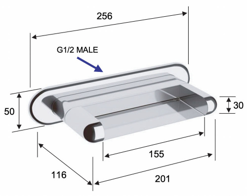Излив настенный Remer 359NC