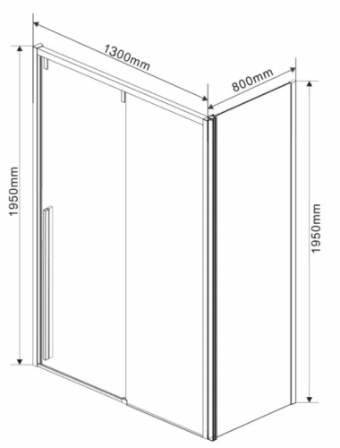 Душевой уголок Vincea Lugano VSR-1L8013CL-1