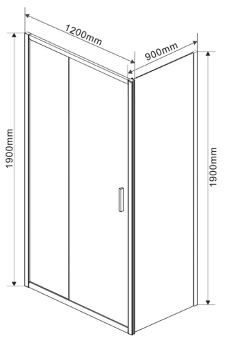 Душевой уголок Vincea Garda VSR-1G9012CLGM